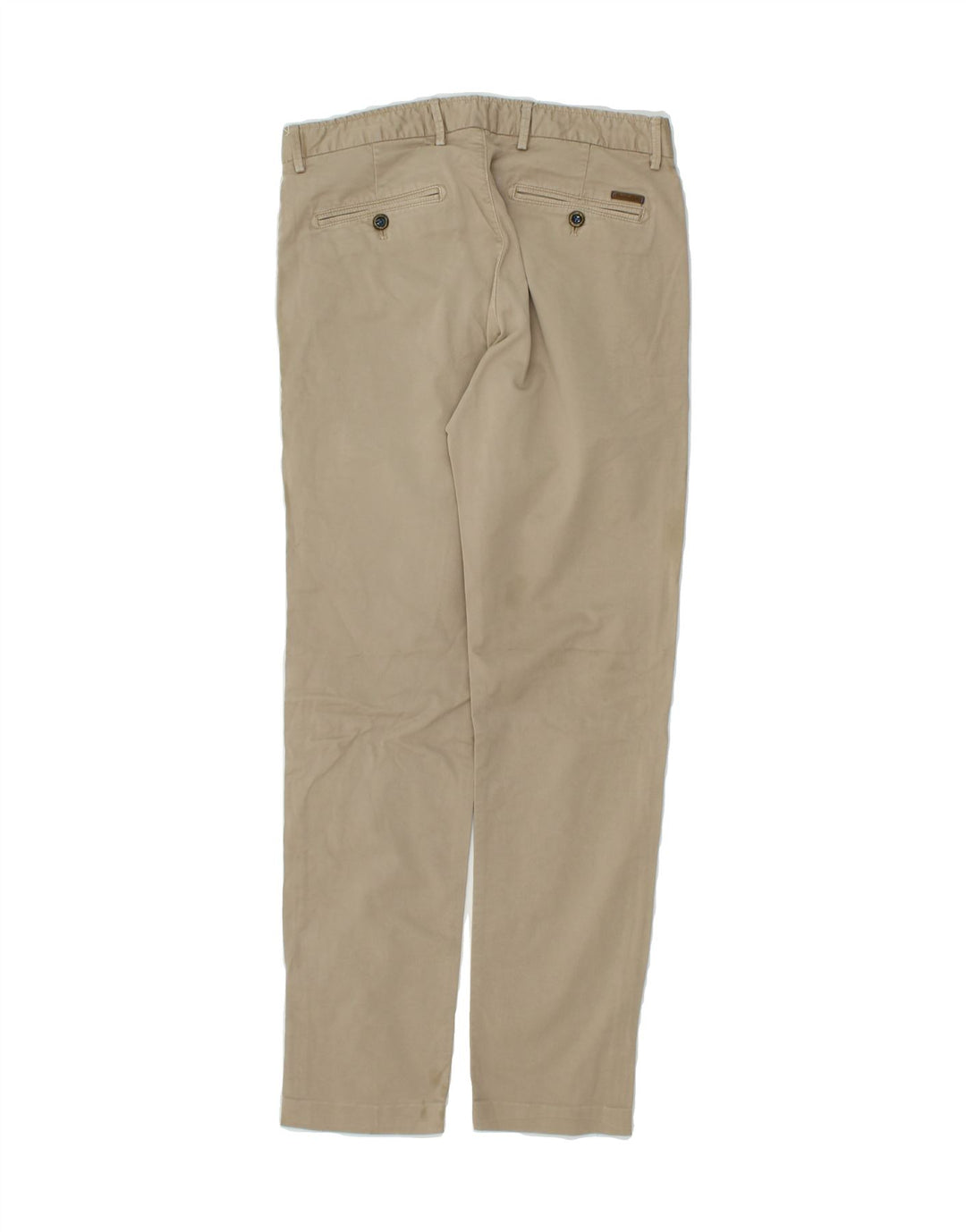 MASSIMO DUTTI Mens Slim Chino Trousers W30 L30  Beige Vintage Massimo Dutti and Second-Hand Massimo Dutti from Messina Hembry 