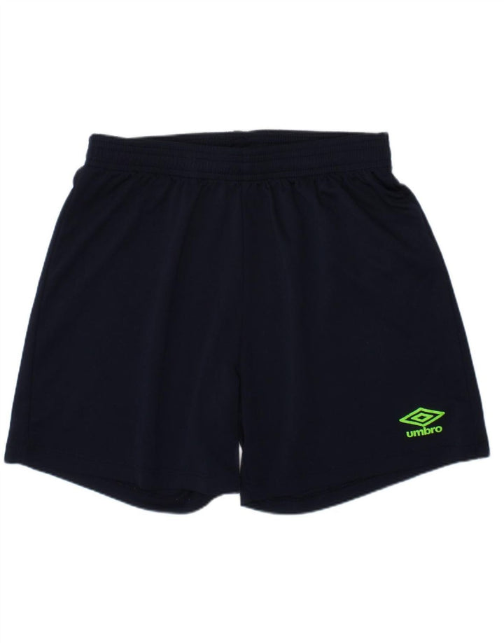 UMBRO Boys Sport Shorts 9-10 Years  Navy Blue Polyester