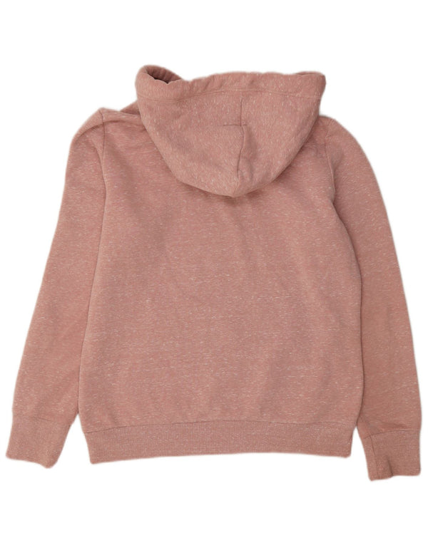 Superdry Dame Hættetrøje UK 12 Medium Pink Flecked Polyester