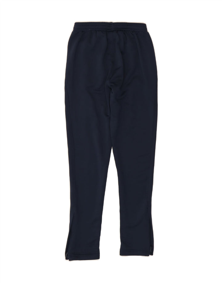 UMBRO Boys Tracksuit Trousers 13-14 Years XL Navy Blue Polyester Vintage Umbro and Second-Hand Umbro from Messina Hembry 