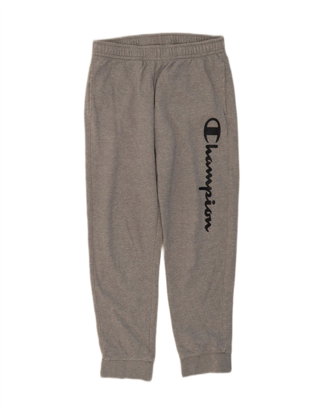 CHAMPION Mens Graphic Tracksuit Trousers Joggers Medium Grey Vintage Champion and Second-Hand Champion from Messina Hembry 