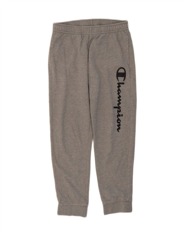 CHAMPION Mens Graphic Tracksuit Trousers Joggers Medium Grey Vintage Champion and Second-Hand Champion from Messina Hembry 
