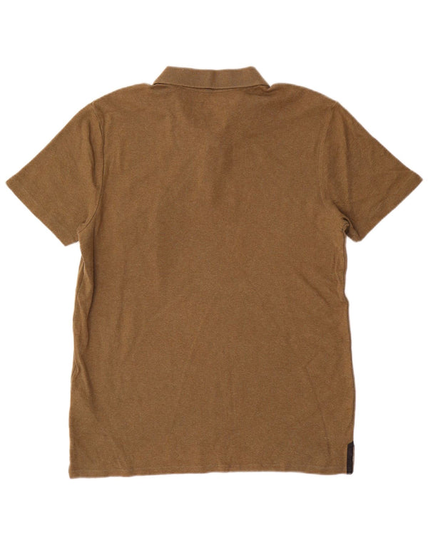 Dkny Mens Polo Shirt Medium Khaki Cotton