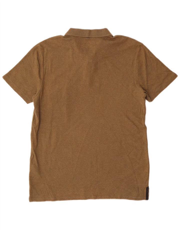 Dkny Mens Polo Shirt Medium Khaki Cotton