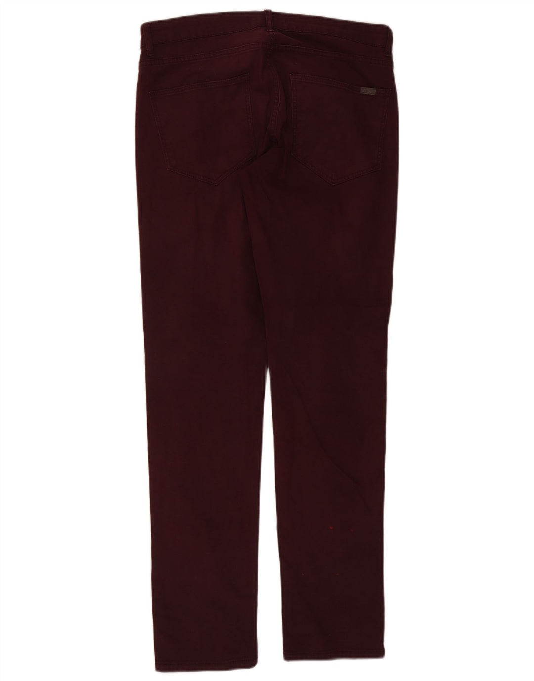 Zara Damen Slim Jeans W32 L32 Burgunderrot