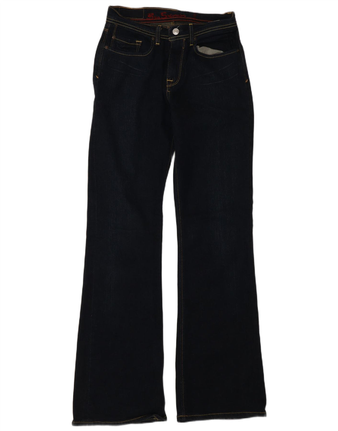 Ben Sherman Womens Bootcut Jeans W28 L32 Navy Blue Cotton