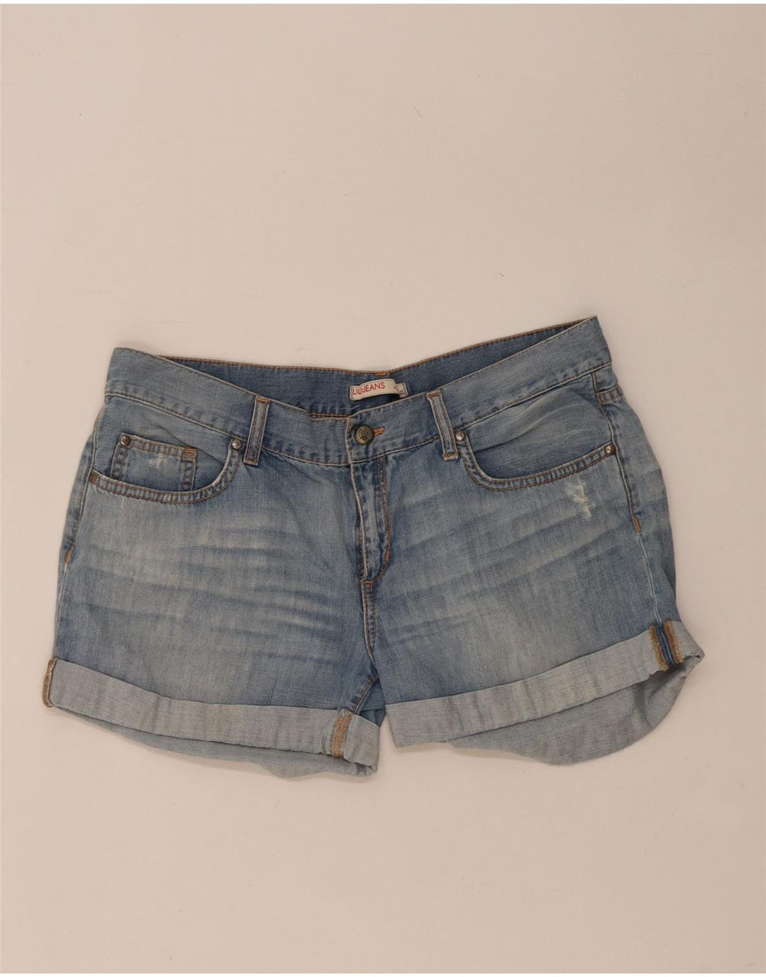 Liu Jo Womens Denim Hot Pants W30 Medium Blue Cotton