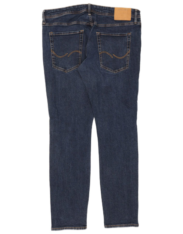 Jack & Jones Mens Liam Skinny Jeans W38 L32 Algodón Azul