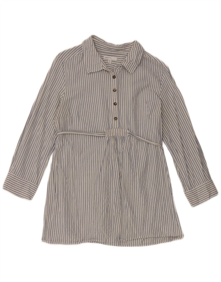 Gap Kvinder Gravid 3/4-ærmet Pullover Shirt UK 10 Lille blå stribet