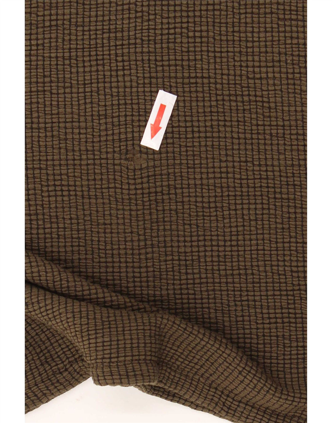 Zara Womens Oversized Top 3/4 Sleeve UK 14 Medium Khaki Viscose