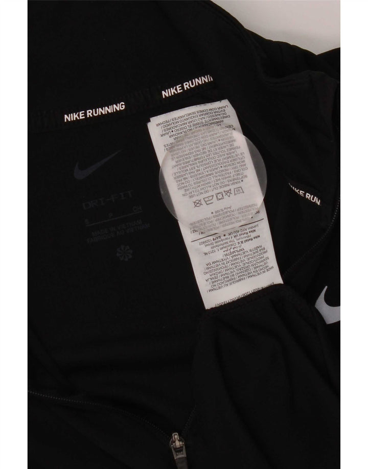 Damski dres Nike Dri Fit z zamkiem błyskawicznym na szyi, UK 10, mały, czarny