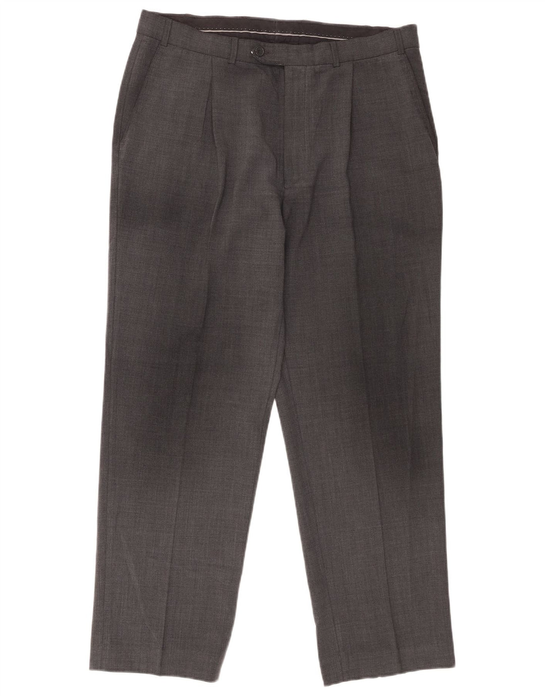 Marks & Spencer Mens Pegged Suit Trousers W34 L28 Grey