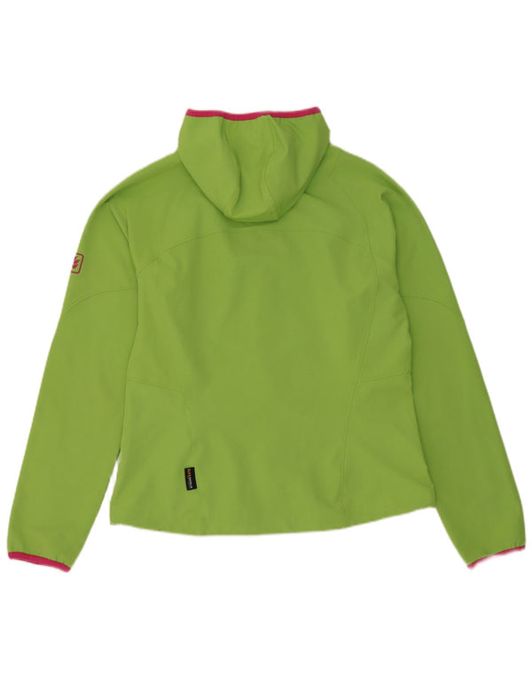 Jack Wolfskin Dame hættetræningsdragt Topjakke UK 12/14 Medium Green