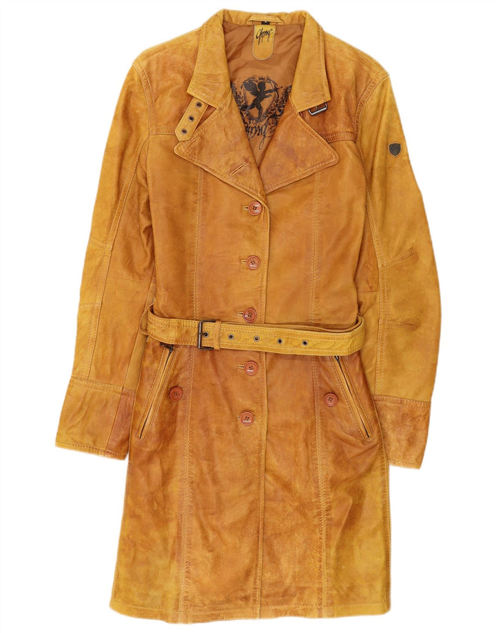 Gipsy Dame Læderfrakke UK 12 Medium Brun