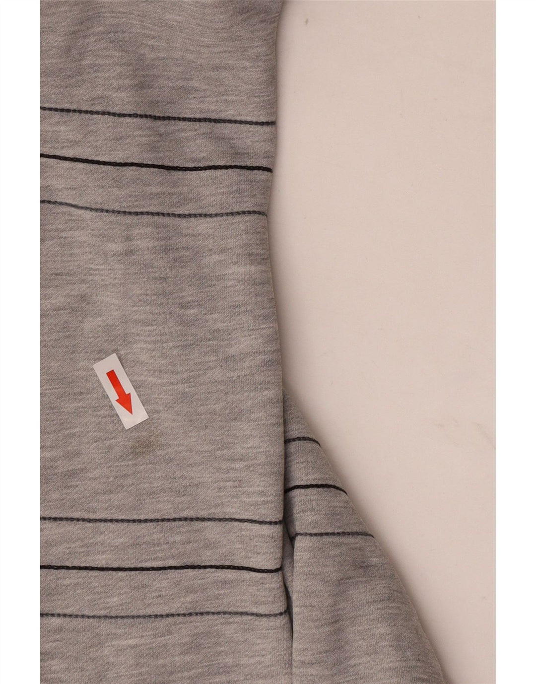 Adidas Mens Sweatshirt Jumper Large Grey Striped Cotton