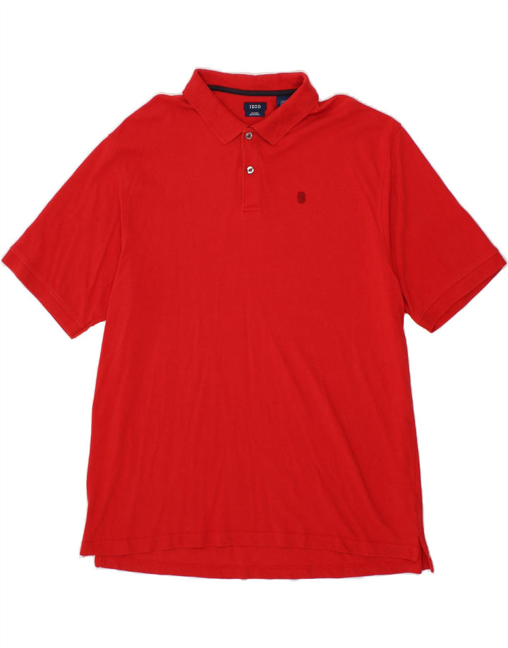 IZOD Mens Polo Shirt 2XL Red Cotton Vintage Izod and Second-Hand Izod from Messina Hembry 