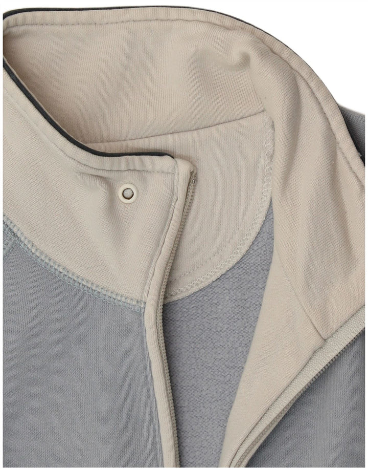 CHAMPION Womens Easy Fit Tracksuit Top Jacket UK 14 Medium Blue Cotton