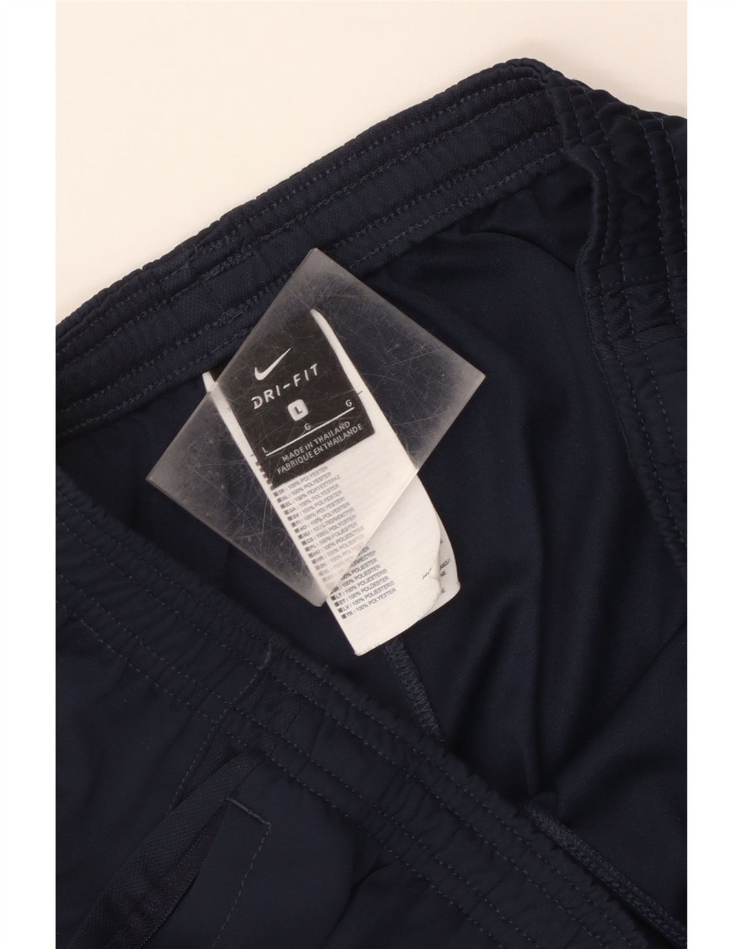 Nike Mens Dri Fit Tracksuit Trousers Large  Navy Blue Polyester