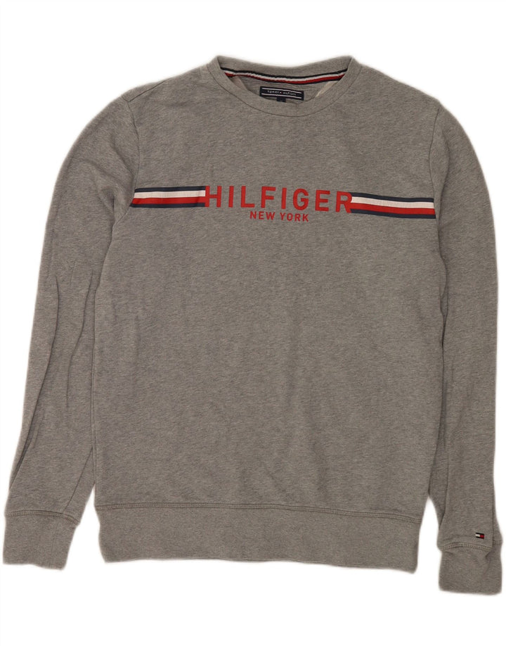 Tommy Hilfiger Mens Vintage Fit Sweatshirt Jumper Medium Grey Flecked