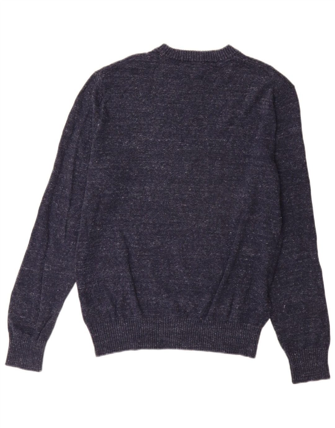 Gap Mens Crew Neck Jumper Sweater Medium Navy Blue Flecked Cotton