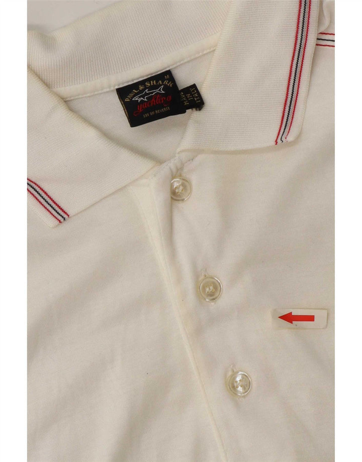 Polo da uomo Paul & Shark in cotone bianco medio