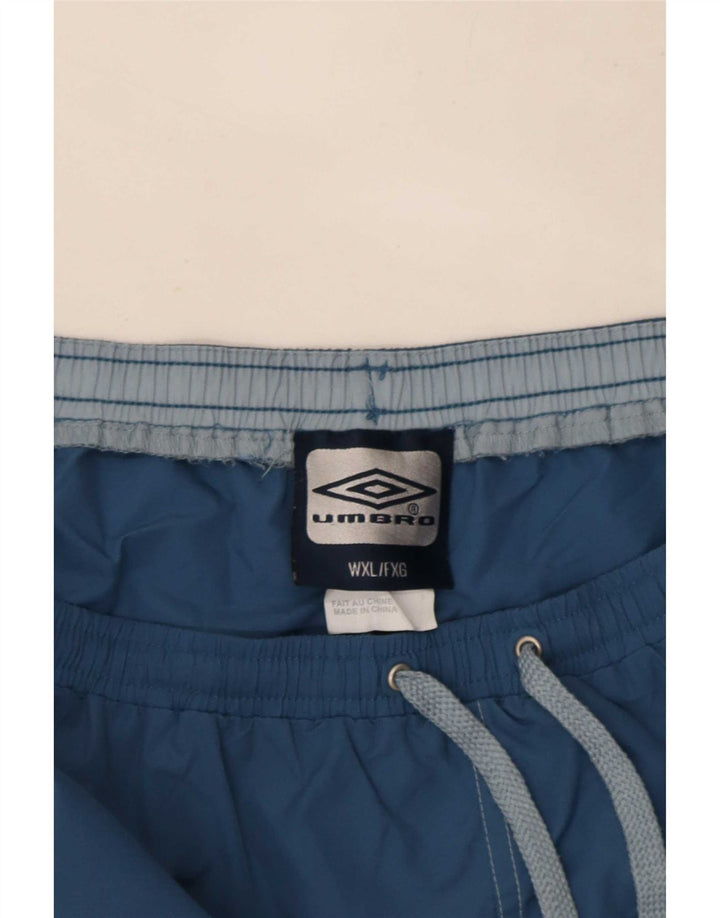 Umbro Womens Swimming Shorts UK 18 XL Blue Polyester
