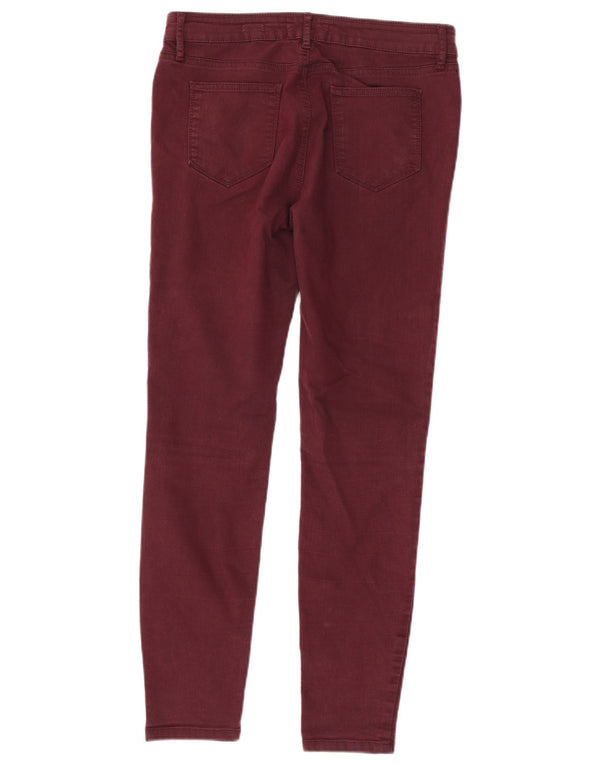 Fat Face Damen Jegging-Jeans UK 12 Medium W32 L29 Burgund Baumwolle