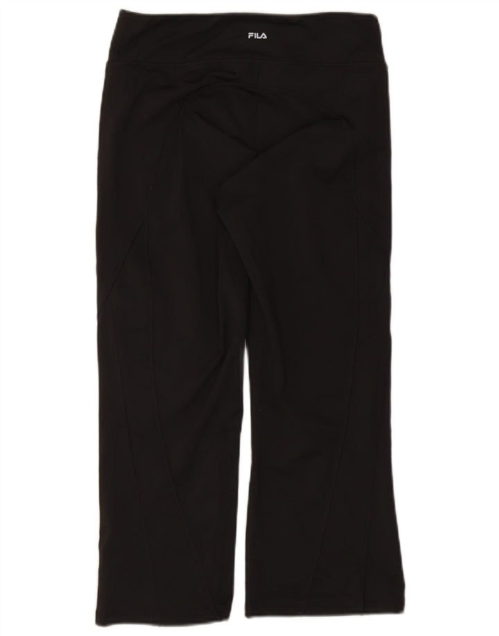 Fila Træningsdragtsbukser til kvinder UK 12 Medium Sort Polyester