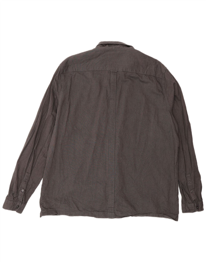 Fred Perry Mens Shirt 2XL Grey Cotton
