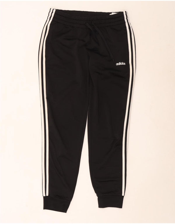 Adidas Womens Tracksuit Trousers Joggers UK 16/18 Large Black Polyester