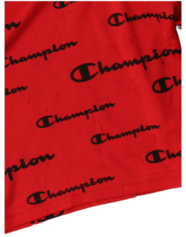 Champion Sportshorts mit Grafik für Jungen, 15–16 Jahre, rotes Polyester