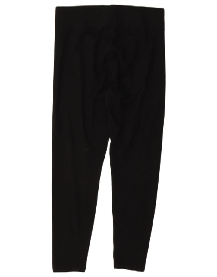 Marks & Spencer Womens Crop Leggings UK 10 Small Black Polyester