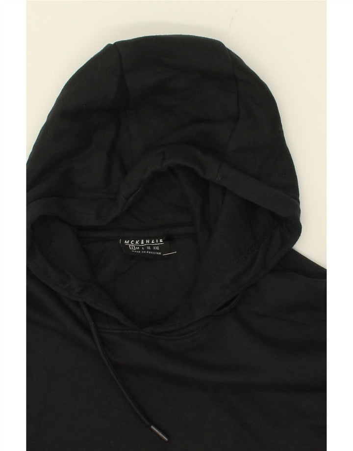 MCKENZIE Mens Hoodie Jumper Small Black Cotton Vintage Mckenzie and Second-Hand Mckenzie from Messina Hembry 