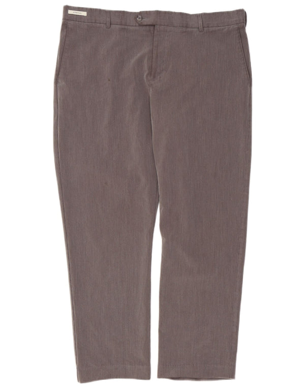 Farah Mens Classic Fit Suit Trousers W38 L29 Grey Polyester