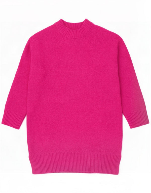 Zara Girls Loose Fit Jumper Dress 11-12 Years Pink Acrílico