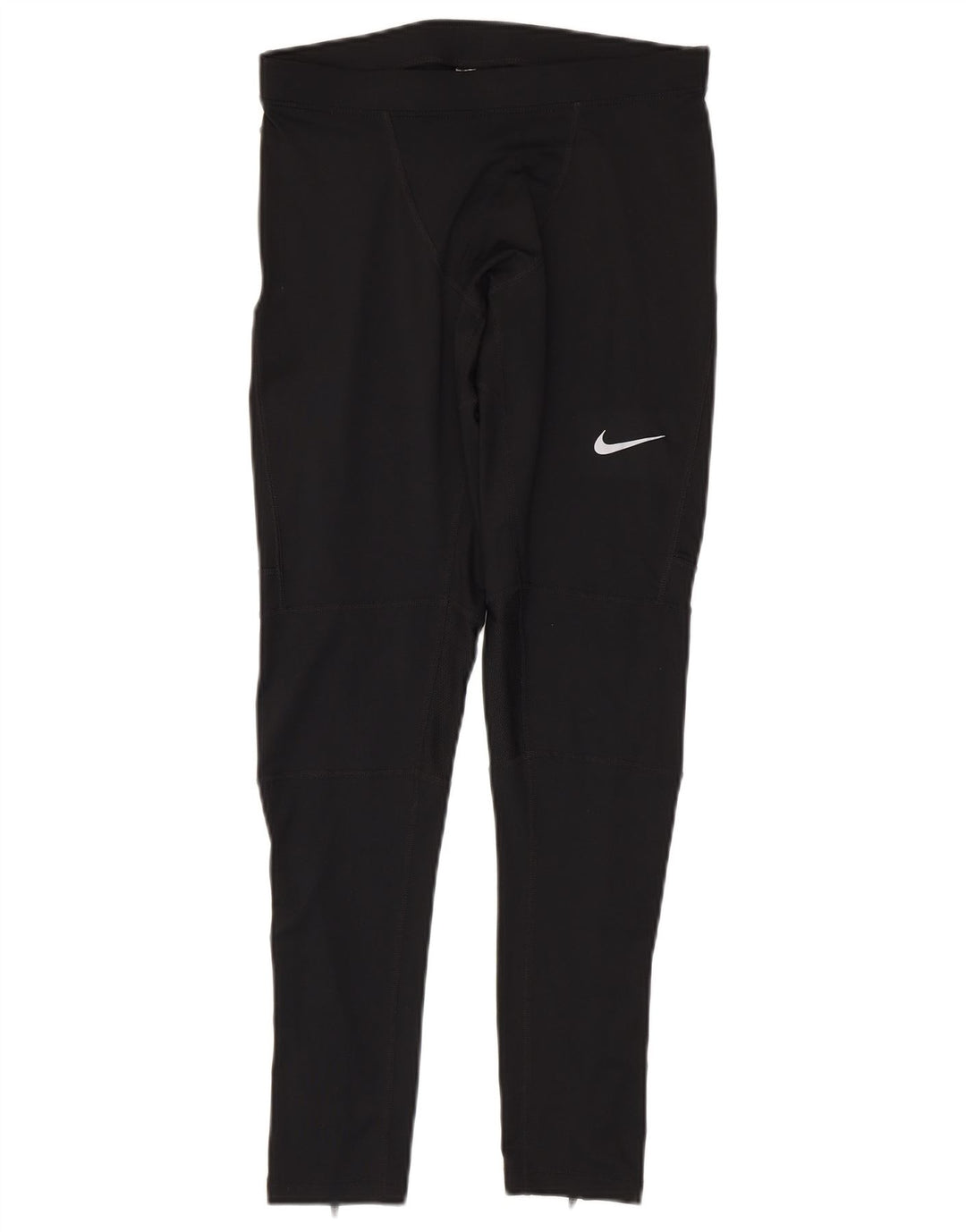 Nike Womens Dri Fit Leggings UK 12 Medium Black Polyester