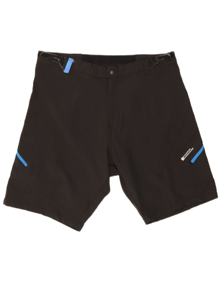Mountain Warehouse Mens Shorts XL W40 Black Polyester