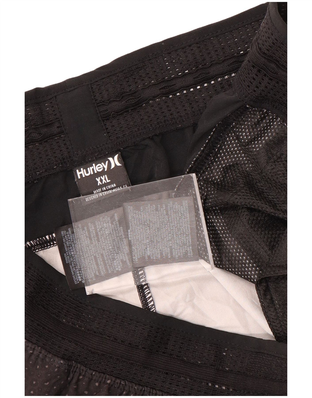 Hurley Mens Phantom Swimming Shorts 2XL Black Spotted Polyester