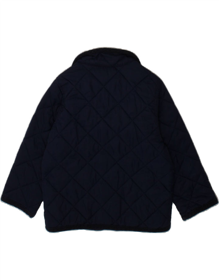 BENETTON Boys Quilted Jacket 2-3 Years Navy Blue Polyamide Vintage Benetton and Second-Hand Benetton from Messina Hembry 