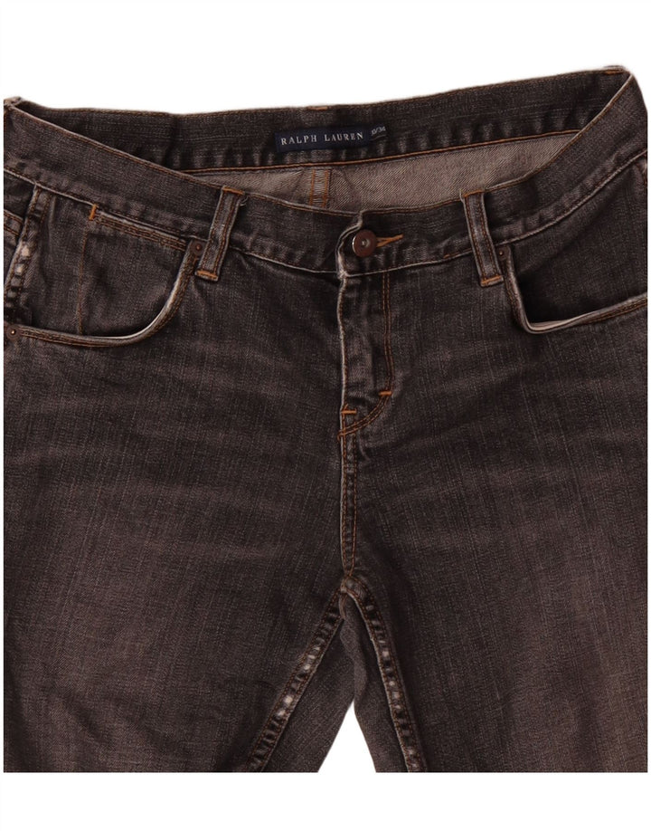 RALPH LAUREN Damen Bootcut-Jeans W30 L29 Grau