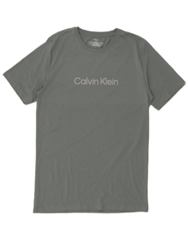 Calvin Klein T-Shirt Graphique Homme Petit Gris Coton