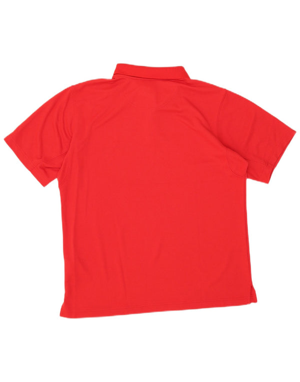 Columbia Mens Omni-Shade Polo Shirt Large Red Polyester