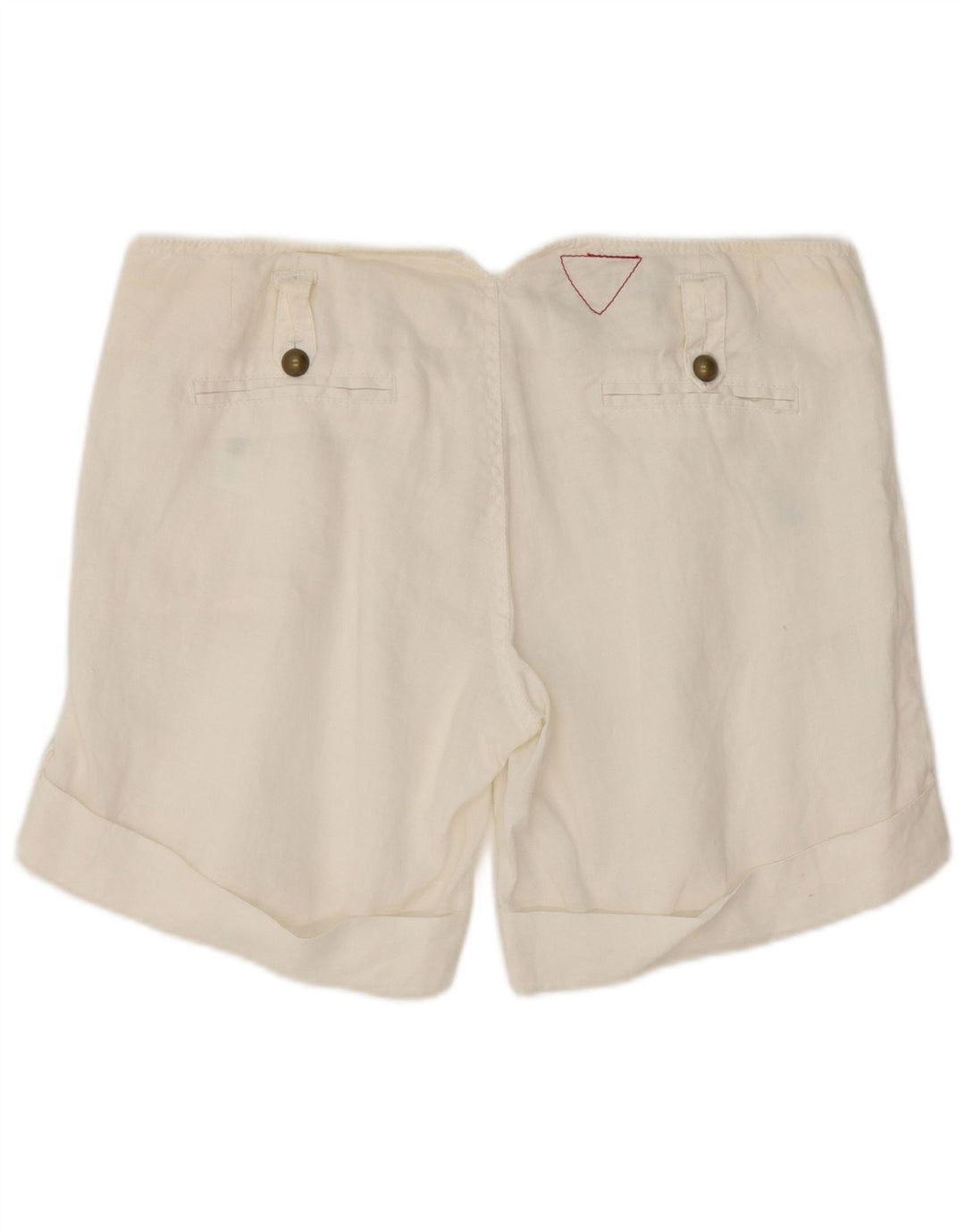 Pantaloni scurți casual Guess pentru femei W31 Medium White Ramie