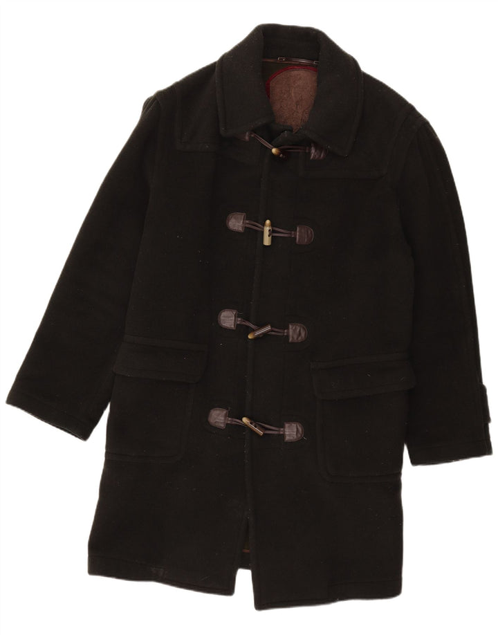 Rodrigo Mens Duffle Coat UK 44 2XL Black Wool