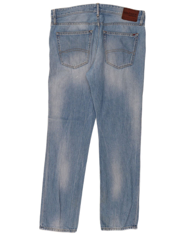 Tommy Hilfiger Mens Slim Jeans W34 L32 Blue Cotton