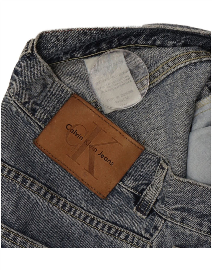 Calvin Klein Womens Bootcut Jeans W31 L30 Blue Cotton