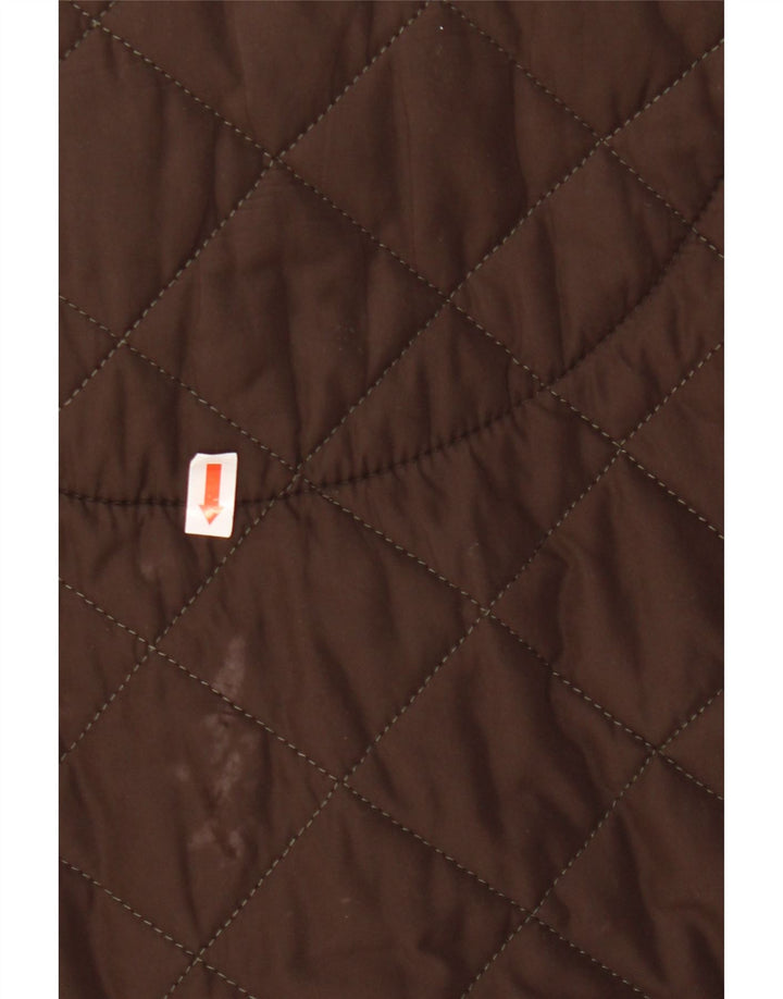 BARBOUR Chaqueta acolchada para hombre UK 40 Large Marrón Poliéster