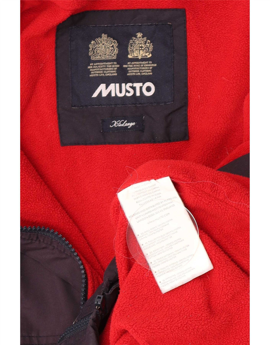 Musto Bomberjakke til mænd UK 42 XL Navy Blue Polyester
