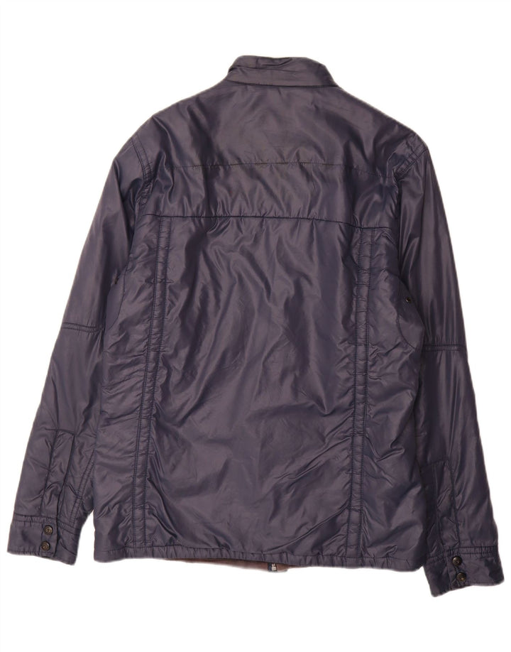 G-Star Mens Padded Jacket UK 40 Large Navy Blue Polyamide