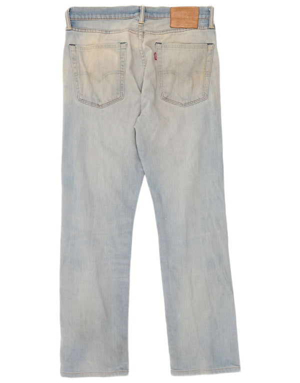 Levi's Mens 513 Slim Straight Jeans W31 L28 kék pamut